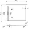 Поддон для душа Cezares TRAY-AS-AH-100/80-30-W 100x80, с сифоном, белый фото 4