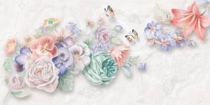 3D Фотообои Artegrafico «Анютины глазки» BT-018 акварель