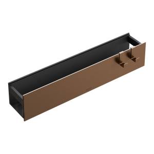 Полка Boheme Space 10966-BRB на 2 крючка, Brushed Bronze