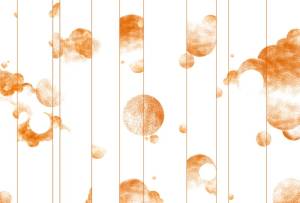 3D Фотообои Artegrafico «Абстрактные золотые планеты с облакам» LST-055 акварель