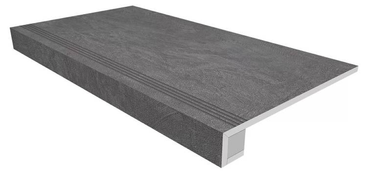 Ступень Ametis by Estima Spectrum 39142 Set/Steptrade/SR06_NS/33x120/Riser/SR06_NS/14,5x120 33x120 неполированная с бортиком + Подступенок 14.5x120