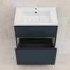 Тумба с раковиной Style Line Лима 70 напольная, графит фото 5