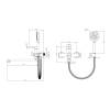 Смеситель для ванны Knotlor Streamline SS-03 сатин фото 7
