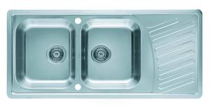 Мойка кухонная Alveus Elegant 70 1009386 Sat-90 с сифоном, 111x51