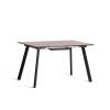 Стол обеденный Tetchair Darwin 20664 дуб вотан/чёрный 85x75x130 фото 4