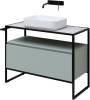 Тумба под раковину Allen Brau Priority 100 274305 рapyrus белый матовый фото 7