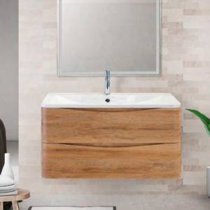 Тумба с раковиной BelBagno Acqua 100 подвесная, rovere rustico
