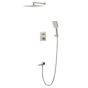 Душевой комплект Wonzon & Woghand WW-88929003-BN никель, встраиваемый, с термостатом