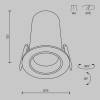 Встраиваемый светильник Technical Downlight DL125-L12-4K-B фото 9