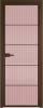 Межкомнатная дверь Profil Doors 5 AX цвет профиля Деорэ, стекло безопасное 6 мм мору розовое 600x2000