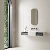 Раковина Vincea Solid Surface VWB-6S212MW из искусственного камня, 1200x400x200, подвесная, цвет белый матовый