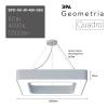 Подвесной светодиодный cветильник Geometria ЭРА Quadro SPO-161-W-40K-060 60Вт 4000К белый Б0050582 фото 5