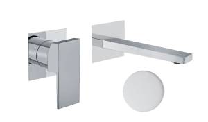 Смеситель для раковины Fiore Kube 100BB7597 белый