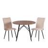 Стул Tetchair La Rousse 24790 бежевый, черный, велюр фото 6