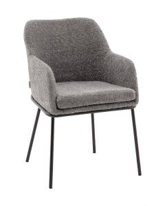 Стул Stool Group Кози AV 318-C86st-08 темно-серый, букле, с подлокотниками
