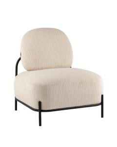 Кресло Stool Group Стоун vd-stone-cl-bone молочный, велюр рельефный