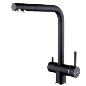 Смеситель для кухни Paulmark Skalen Sk213020-BLM черный