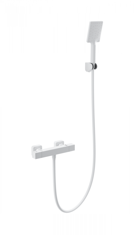 Смеситель для душа Wonzon & Woghand WW-B2062-A-MW с термостатом, белый матовый