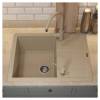 Мойка кухонная Uperwood Quartz UPD-03 3910202109 бежевая, 65x51 фото 3
