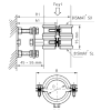 Опорное крепление Walraven BISMAT 1000 KA/GA для вертикальных труб, 110 мм (DN100) фото 2