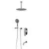Душевой комплект Wasserkraft A175868 с верхней душевой насадкой, хром, встраиваемый, с изливом, с лейкой