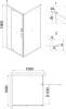 Душевой уголок Niagara Nova NG-0200-08 BLACK 100x100, квадратный, черный фото 4