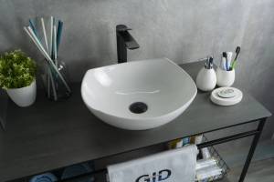 Раковина Gid Creativo N9412 51191 белая, 41.5x38x14