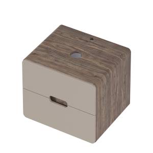 Тумба под раковину 1MarKa Vortex  Ц0000033056 орех каньон коньяк, латте фактурный, 60x50x50