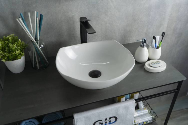 Раковина Gid Creativo N9412 51191 белая, 41.5x38x14