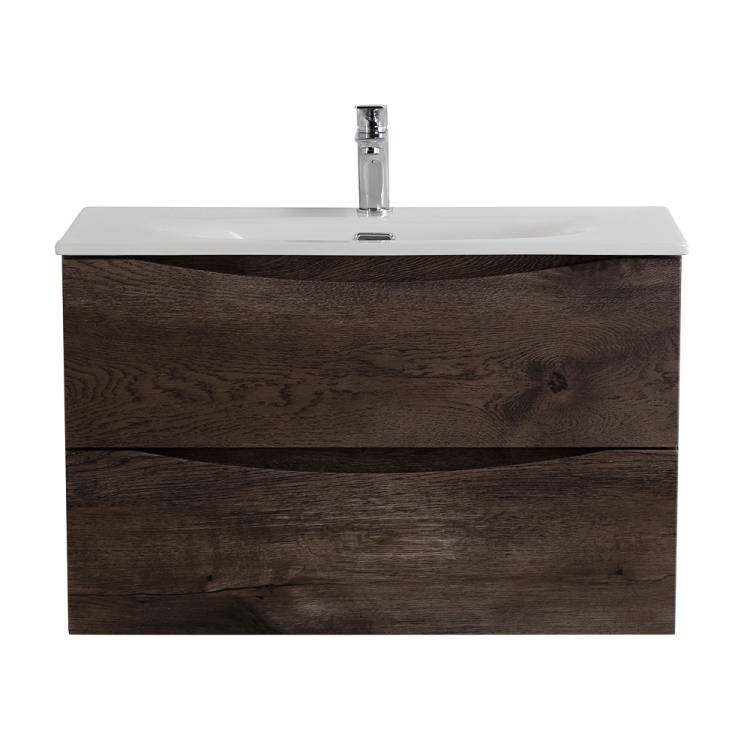 Тумба под раковину BelBagno MARINO-CER-MINI-800-2C-SO-RNG-P подвесная, Rovere Nature Grigio, 79.6x39
