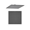 Верхний душ Aquatek AQ2076MB квадратный, черный матовый, 250x250x7 мм
