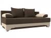 Диван прямой Лига Диванов Ник-2 112165 Коричневый\Бежевый
