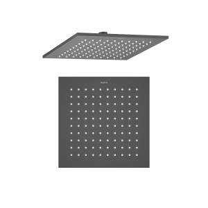 Верхний душ Aquatek AQ2076MB квадратный, черный матовый, 250x250x7 мм