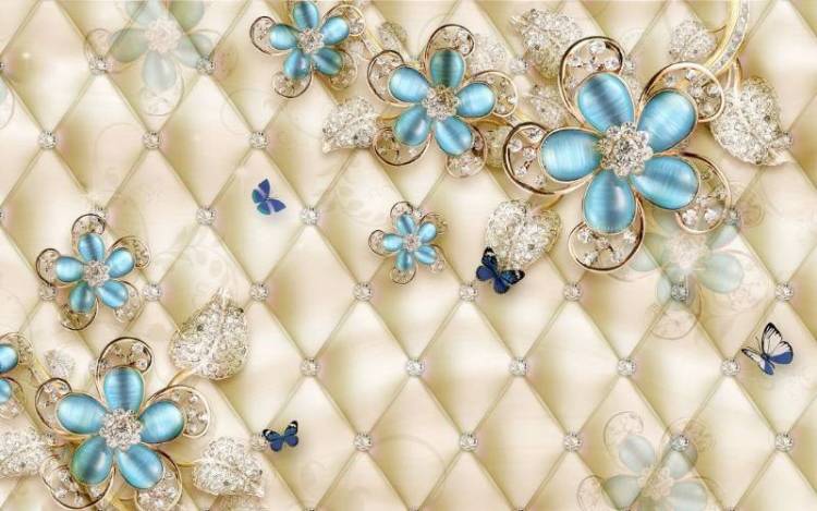 3D Фотообои Artegrafico «Цветы с топазовыми лепестками» RH-120 канвас