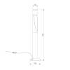 Ландшафтный светодиодный светильник Elektrostandard Recess 35177/F 3000K черный фото 2