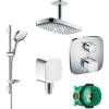 Душевой комплект Hansgrohe Raindance Select E 300 27384000 + 27856000 + 26457000 + 15708000 + 1800180