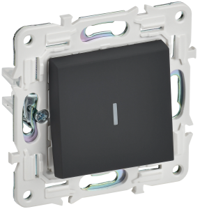 Выключатель 1-клавишный проходной IEK Skandy SK-V12-1-10-K53 графит