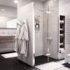Душевая дверь Wasserkraft Aller 10H05RWHITE профиль хром, белый, стекло прозрачное, 120x200 фото 2