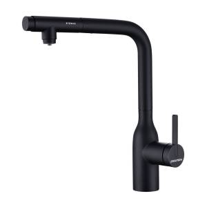 Смеситель для кухни Paulmark Viper Vi213105-AN с выдвижным изливом, антрацит