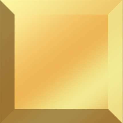 Декор Absolut Keramika Monocolor Milano Gold 10x10