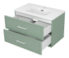 Тумба с раковиной Brevita Верде УТ000026830 зеленая, 80 см фото 4