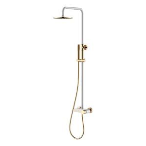 Душевая стойка Boheme Stick 128-WG White Diamond Gold