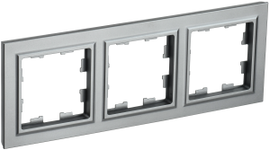 Рамка 3-постовая IEK Brite BR-M32-K46 сталь