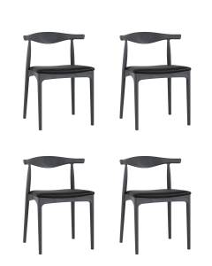 Набор из 4 стульев Stool Group Bull 8310 grey 90207 X4 серый, с мягким сиденьем