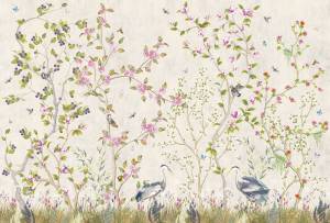 Фреска Ortograf Chinoiserie 33942 Summer carnival beige Флора FLN