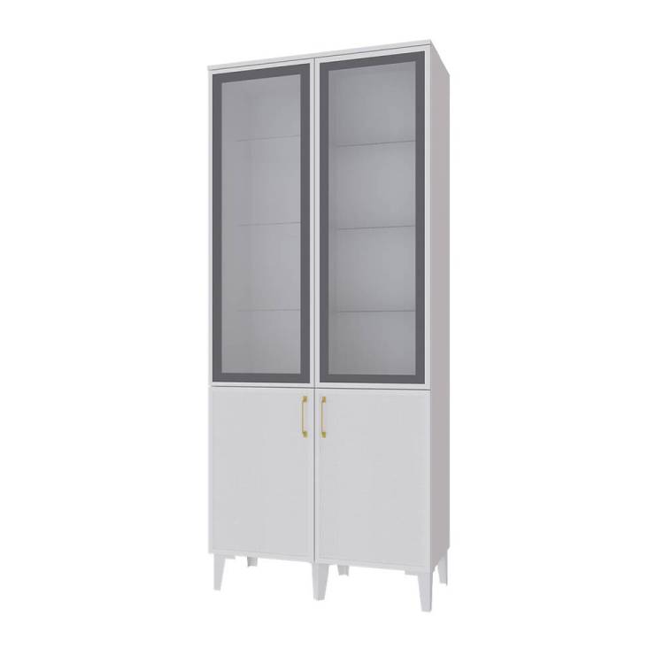 Шкаф-витрина Домани Толедо ТШ-3 00-00165291 белый