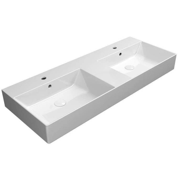 Раковина GSI Kube X 9425111 120 см, белая глянцевая