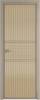 Межкомнатная дверь Profil Doors 2 AX цвет профиля Никель матовый, стекло безопасное 6 мм мору золото 600x2000