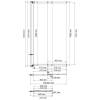 Шторка на ванну Wasserkraft Schunter 82S02-80 профиль матовое золото, стекло прозрачное, 80x140 фото 5