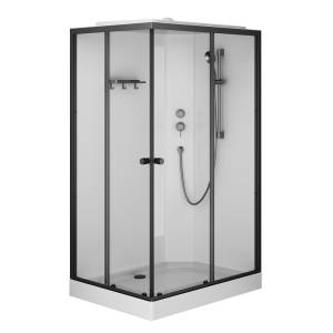 Душевая кабина Am.Pm X-Joy W94C-403-12090BT профиль черный, стекло прозрачное, 120x90